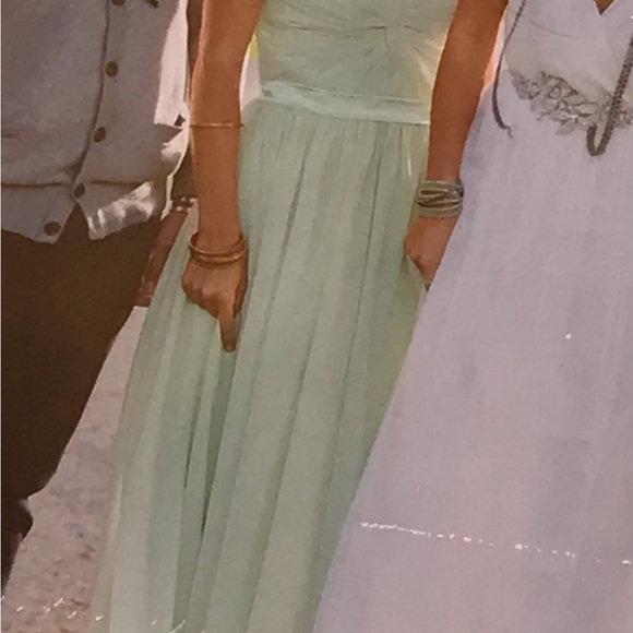 special occasion long sage green dress - Picture 4 of 6